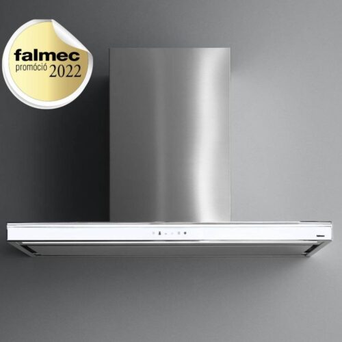 Falmec LUMINA EVO NRS 90 fehér Fali páraelszívó Neon világítás 1 db motor