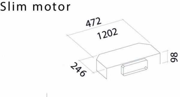 Falmec 2M SLIM Keskeny motor