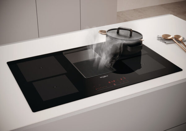 Whirlpool WVH 92 K/1 Beépíthető Indukciós főzőlap beépített páraelszívóval Keret nélküli