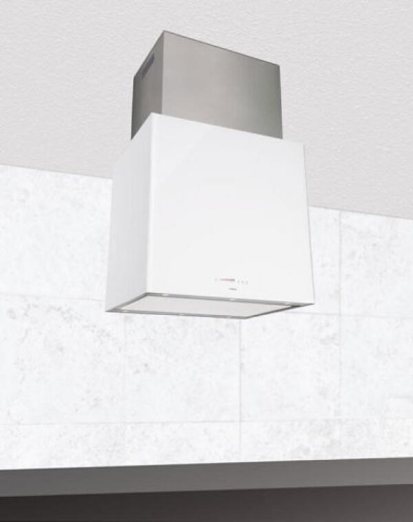 Nodor NORBREEZE ISLA CUBE GLASS ECO 60 WH Sziget páraelszívó LED világítás 1 db motor