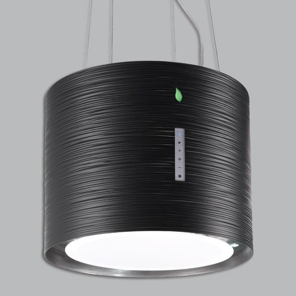 Falmec TWISTER E.ion BLACK Sziget páraelszívó LED világítás 1 db motor