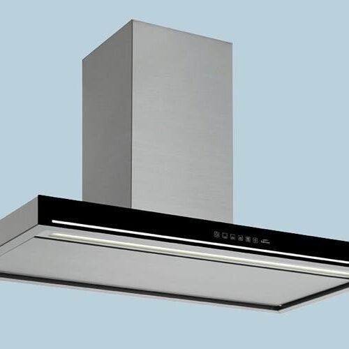 Falmec BLADE 90 fekete T800 Sziget páraelszívó Neon világítás 1 db motor
