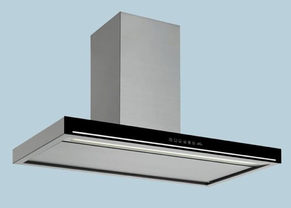 Falmec BLADE 90 fekete T800 Sziget páraelszívó Neon világítás 1 db motor