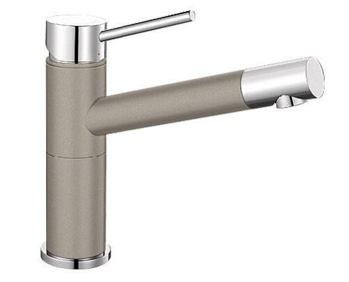 Blanco ALTA COMPACT Silgránit-K Tartufo színű-K Gránit - króm csaptelep (517633)