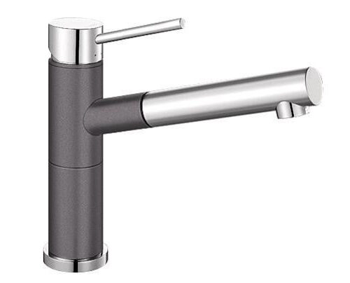 Blanco ALTA-S COMPACT Silgránit-K Palaszürke színű-K Gránit - króm csaptelep (518809)