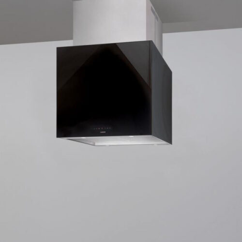 Nodor NORDBREEZE ISLA CUBE GLASS ECO 60 BKSziget páraelszívó LED világítás 1 db motor