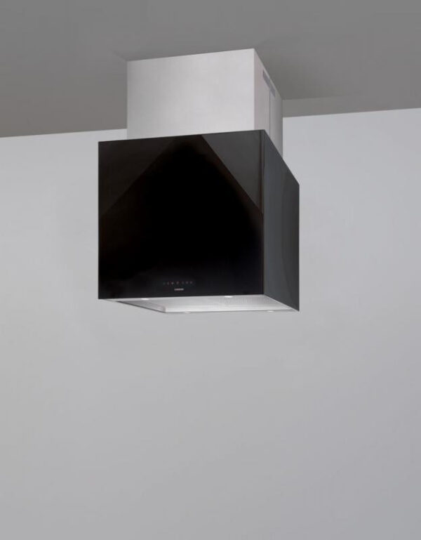 Nodor NORDBREEZE ISLA CUBE GLASS ECO 60 BKSziget páraelszívó LED világítás 1 db motor