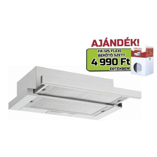 Davoline Spot Q ECO 060 GR-IX Beépíthető Kihúzható páraelszívó LED világítás 1 db motor