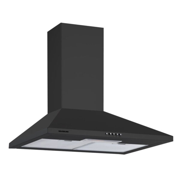 SILVERLINE TRICOL 2240 60cm feketeFali páraelszívó LED világítás 1 db motor