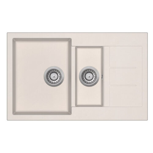 EVIDO Cubo 6S Compact Bézs színű Gránit mosogatótál (105572)