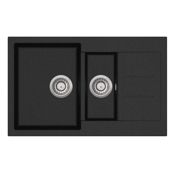 EVIDO Cubo 6S Compact Antracit színű Gránit mosogatótál (105574)