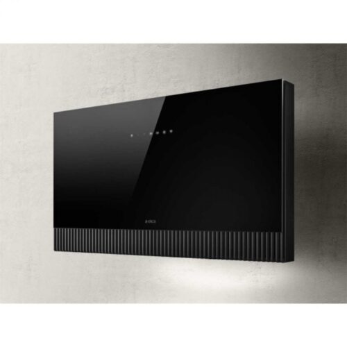 Elica SUPER PLAT BL/F/80 fekete üveg Fali páraelszívó LED világítás 1 db motor