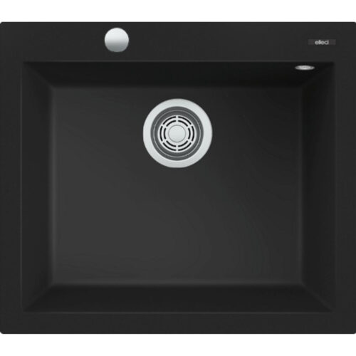 Elleci Quadra 105 AUTOMATA K86 Black Kerámia mosogatótálca ( LKQ10586AUT) Munkalapra szerelhető