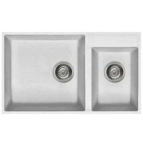 Elleci Quadra 440 G68 Bianco Gránit mosogatótálca