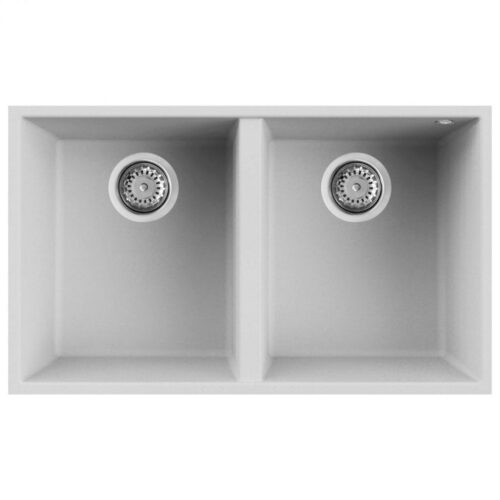 Elleci Quadra 340 G68 Bianco Gránit mosogatótálca
