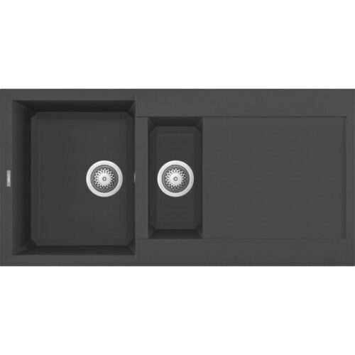 Elleci Easy 475 M70 Nero metal Gránit mosogatótálca (LMY47570)Munkalapra szerelhető