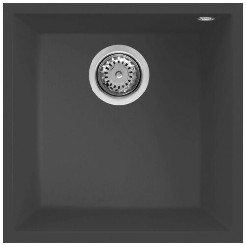 Elleci Quadra 102 M70 Nero metal Gránit mosogatótálca