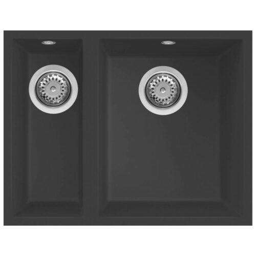 Elleci Quadra 150 M70 Nero metal Gránit mosogatótálca