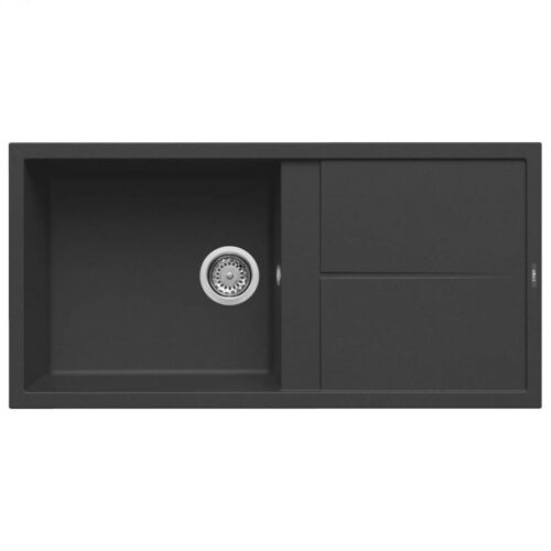 Elleci Unico 480 G40 Nero Gránit mosogatótálca (LGU48040)Munkalapra szerelhető
