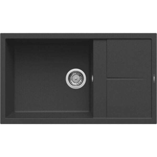 Elleci Unico 410 G40 Nero Gránit mosogatótálca (LGU41040)Munkalapra szerelhető