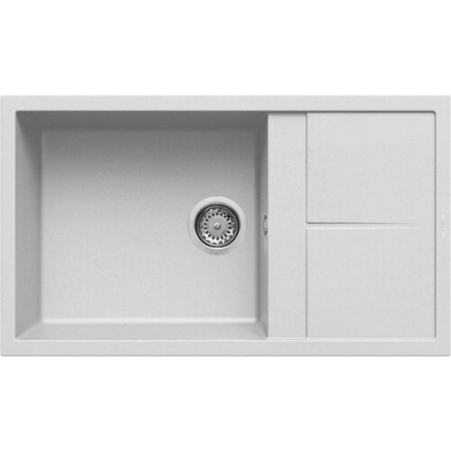 Elleci Unico 410 G68 Bianco Gránit mosogatótálca (LGU41068)Munkalapra szerelhető