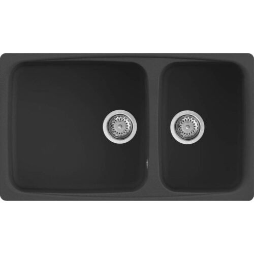 Elleci Fox 450 G40 Nero Gránit mosogatótálca (LGF45040)Munkalapra szerelhető