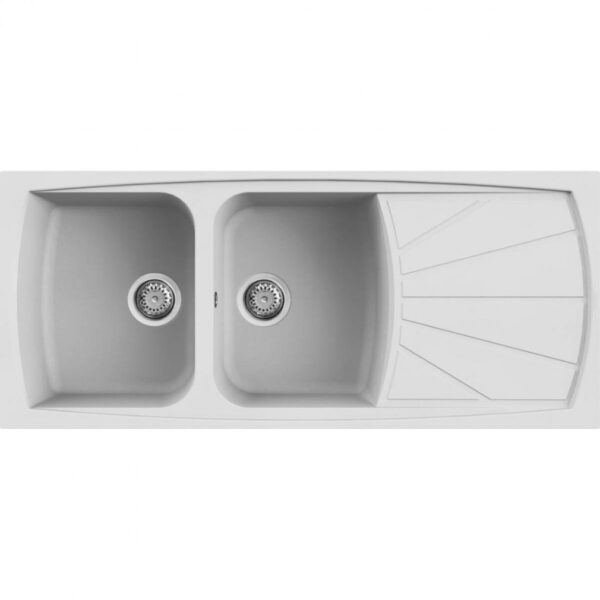 Elleci Living 500 G68 Bianco Gránit mosogatótálca (LGL50068)Munkalapra szerelhető