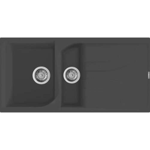 Elleci Ego 475 M70 Nero metal Gránit mosogatótálca (LME47570)Munkalapra szerelhető