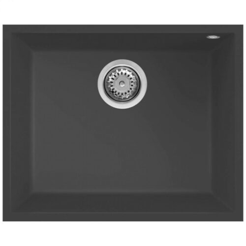 Elleci Quadra 105 M70 Nero metal Gránit mosogatótálca