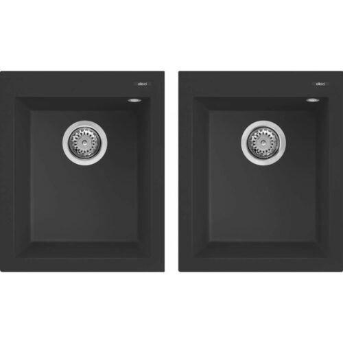 Elleci Quadra 200 G40 Nero Gránit mosogatótálca (LGQ20040)Munkalapra szerelhető