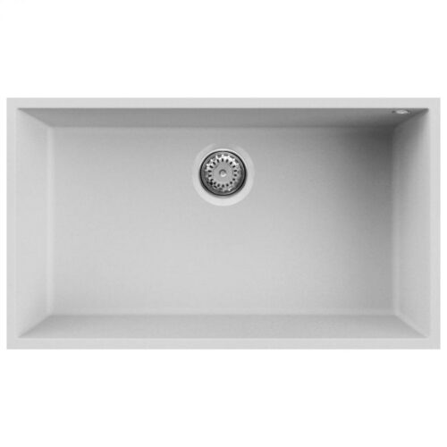 Elleci Quadra 130 G68 Bianco Gránit mosogatótálca