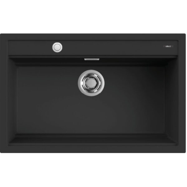 Elleci Best 130 Workstation AUTOMATA G40 Nero Gránit mosogatótálca (LGB13040AUT)Munkalapra szerelhető
