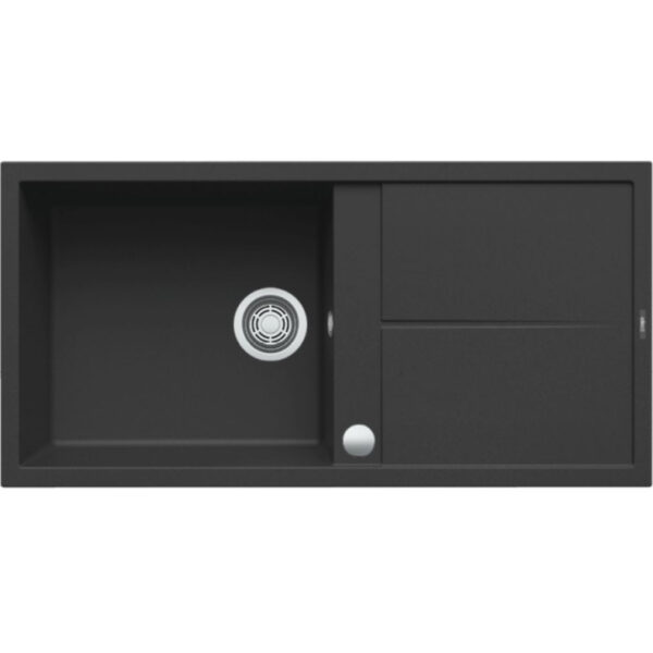 Elleci Unico 480 AUTOMATA G40 Nero Gránit mosogatótálca (LGU48040AUT)Munkalapra szerelhető