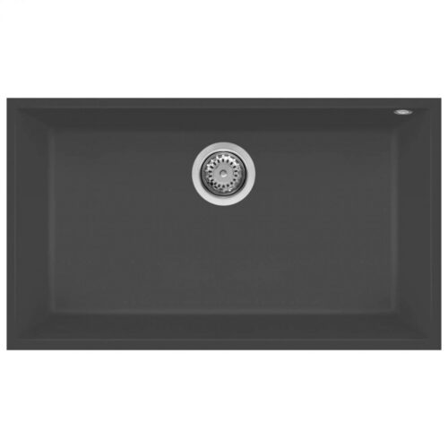Elleci Quadra 130 M70 Nero metal Gránit mosogatótálca