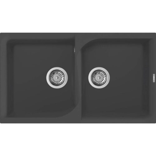 Elleci Ego 450 M70 Nero metal Gránit mosogatótálca (LME45070)Munkalapra szerelhető