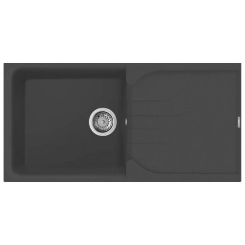 Elleci Ego 480 M70 Nero metal Gránit mosogatótálca (LME48070)Munkalapra szerelhető