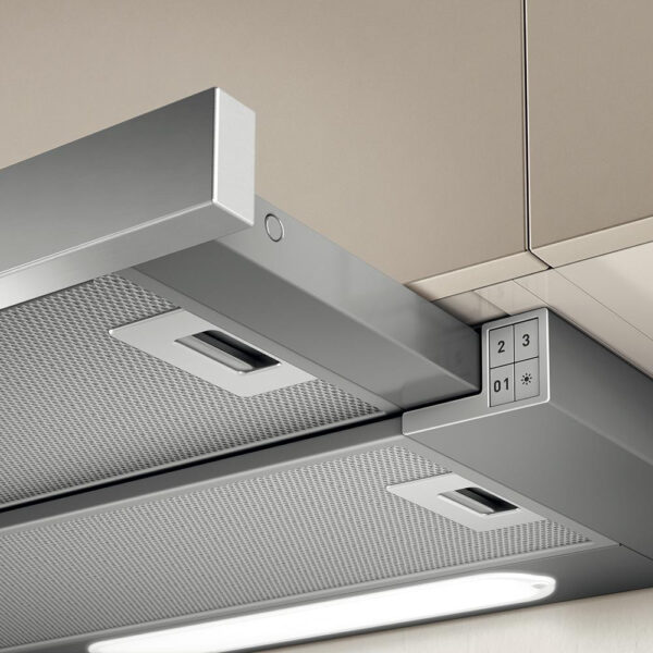 Elica ELITE 26 IX/A/90 beépíthető inox Beépíthető Kihúzható páraelszívó Halogén világítás 1 db motor