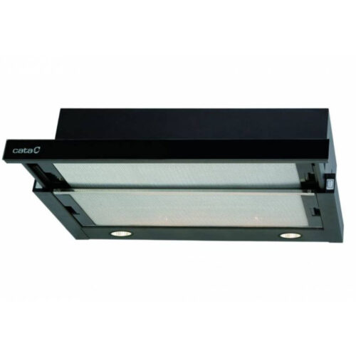 Cata TF-2003/60 LED BLACK GLASS Beépíthető Kihúzható páraelszívó LED világítás 1 db motor